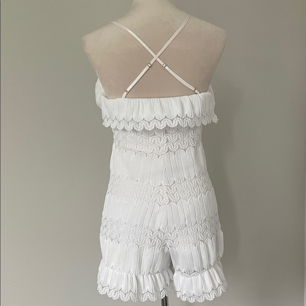 Guess White Ruffled Romper - Picture 2 of 3